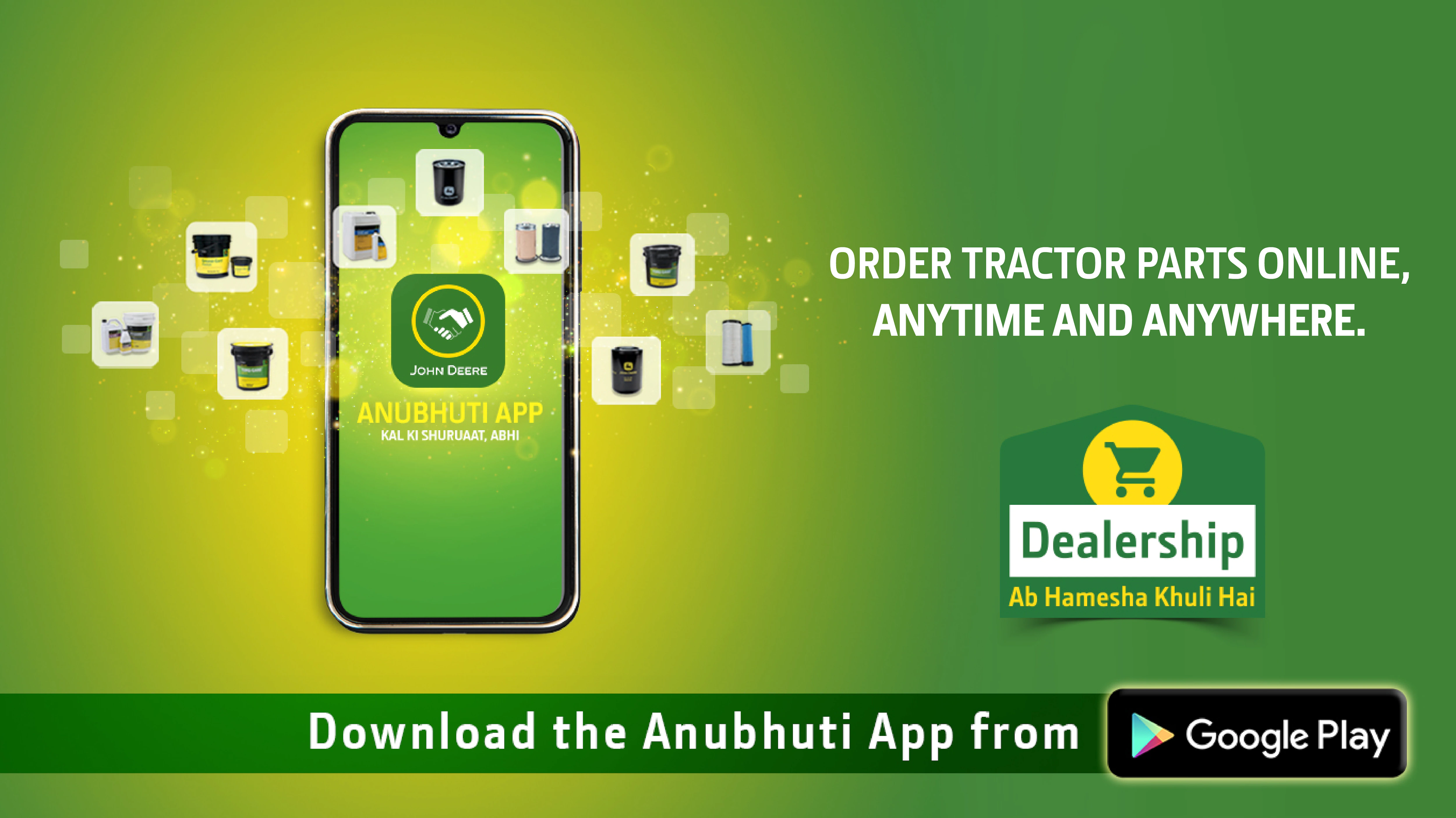 Order Tractor Parts Online Anytime Anywhere - John Deere Anubhuti App
